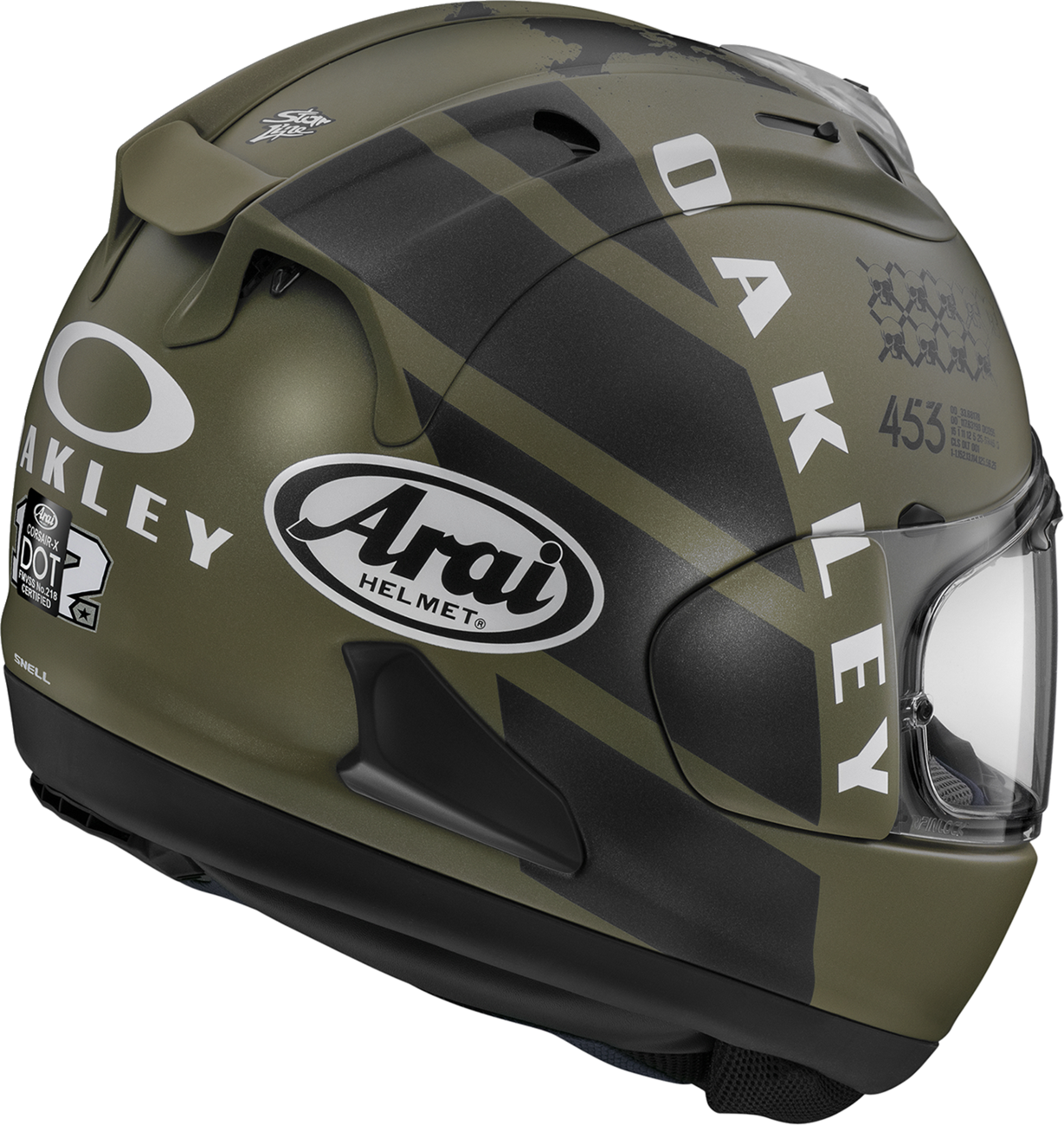 Arai Corsair-X MVK Oakley — MVK Oakley — angle 2
