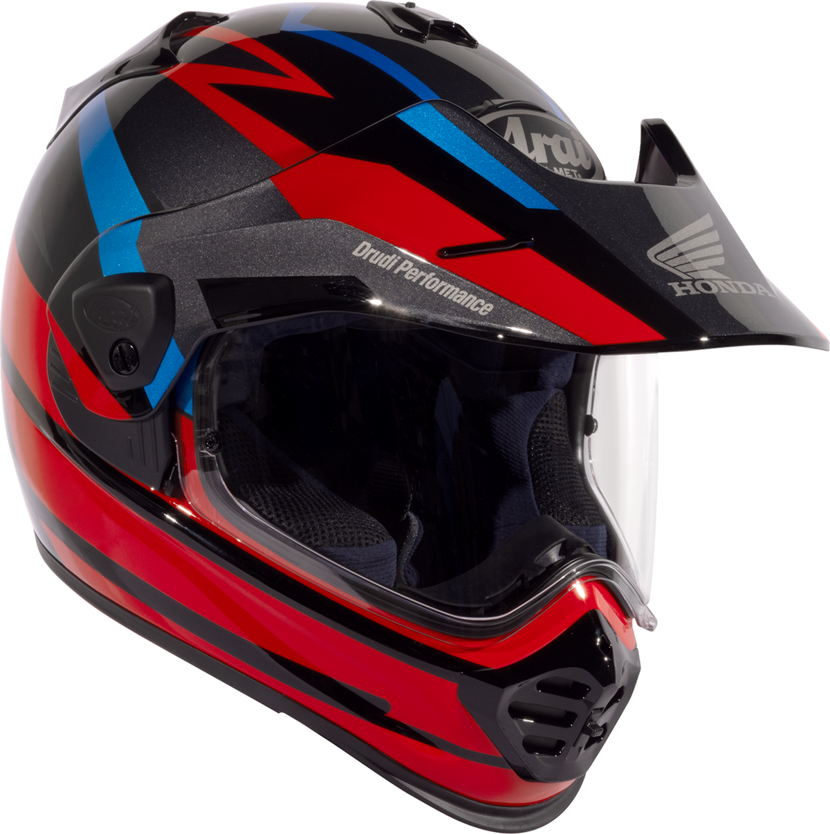 Arai XD-5 Honda Africa Twin — Honda Africa Twin Red — angle 3