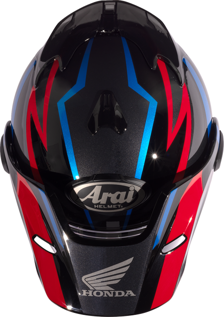 Arai XD-5 Honda Africa Twin — Honda Africa Twin Red — angle 9