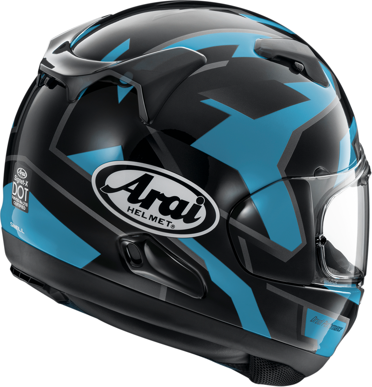 Arai Signet-X Robotik — Robotik Blue — angle 2
