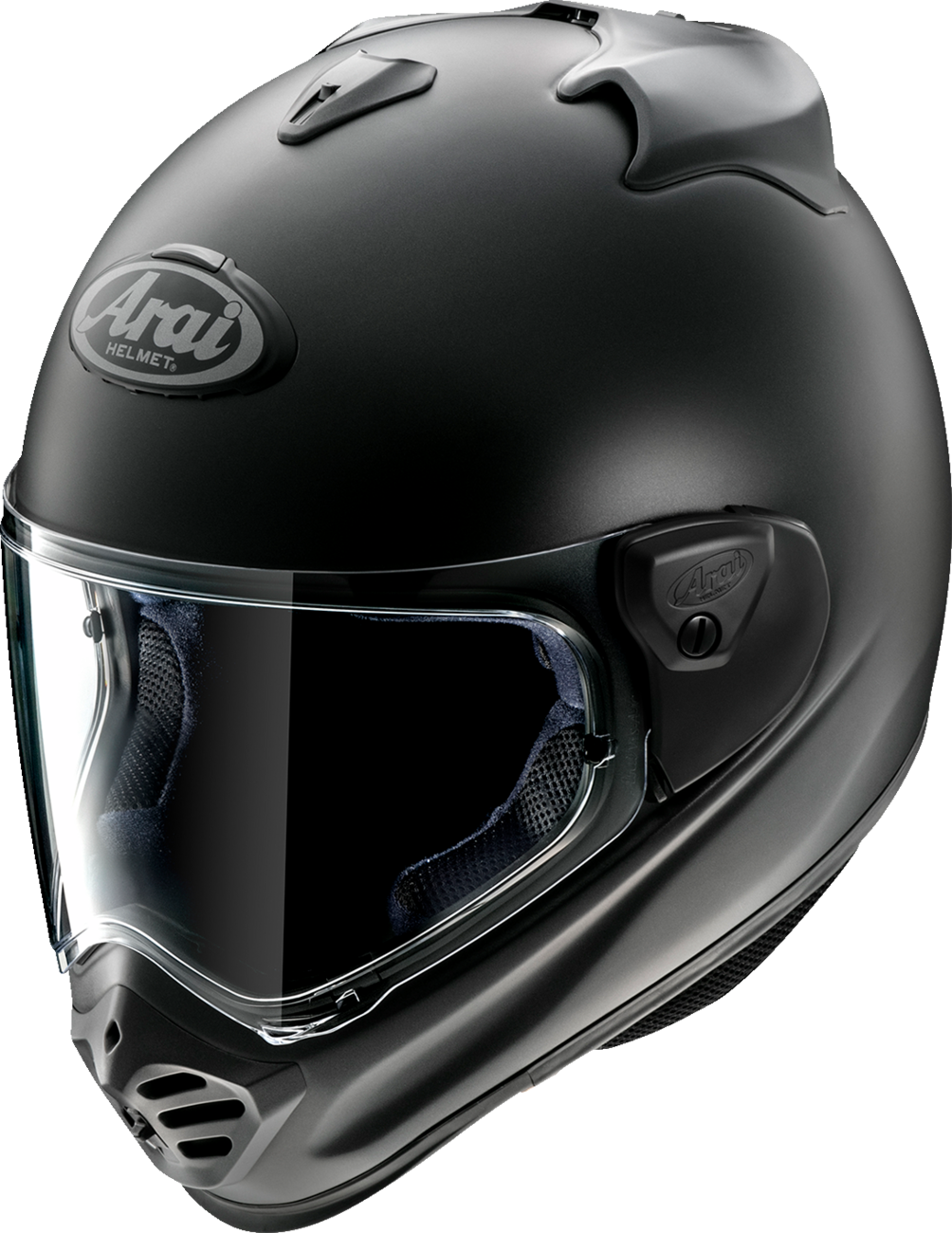 Arai XD-5 Solid — Black Frost — angle 2