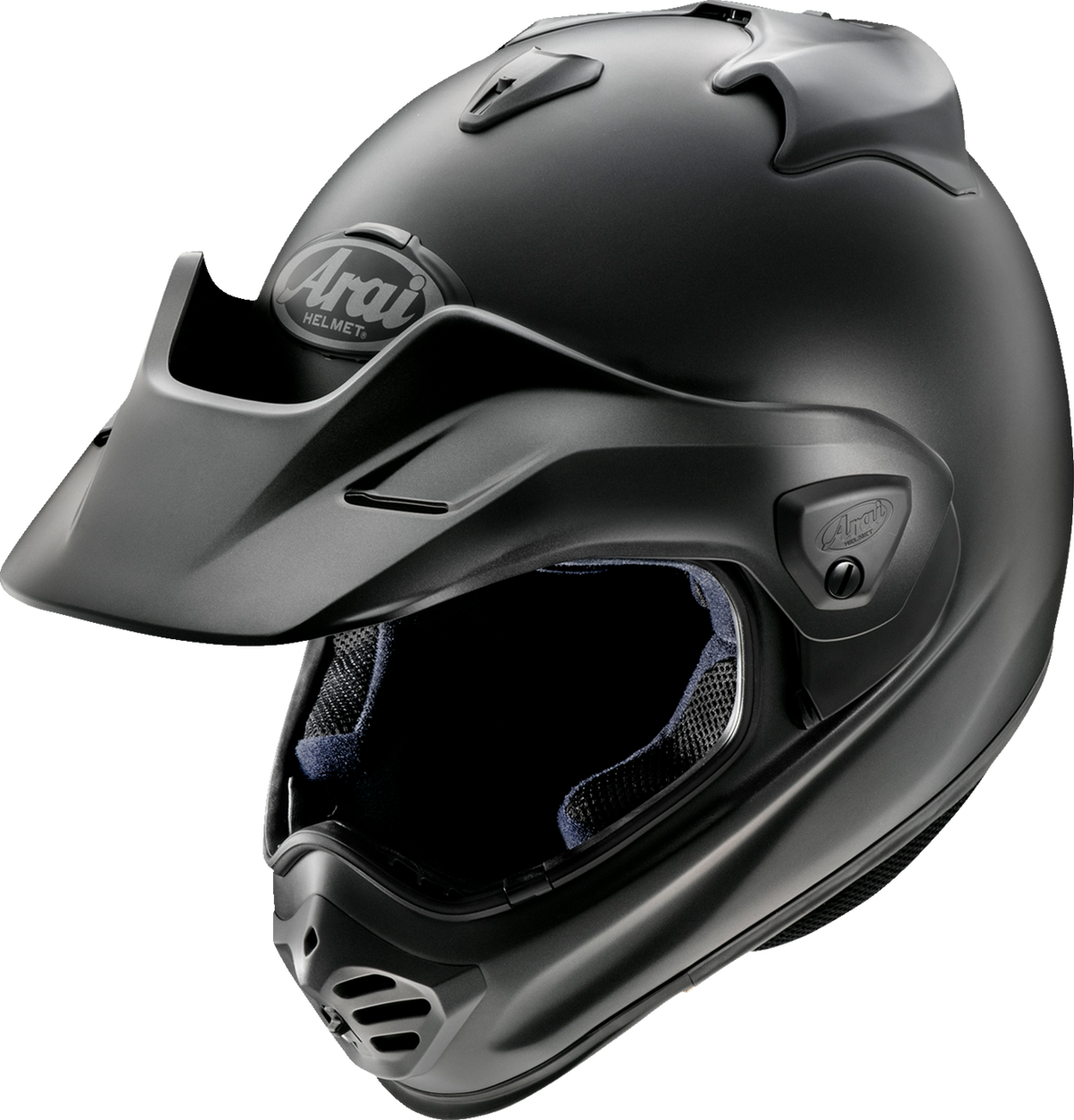 Arai XD-5 Solid — Black Frost — angle 3
