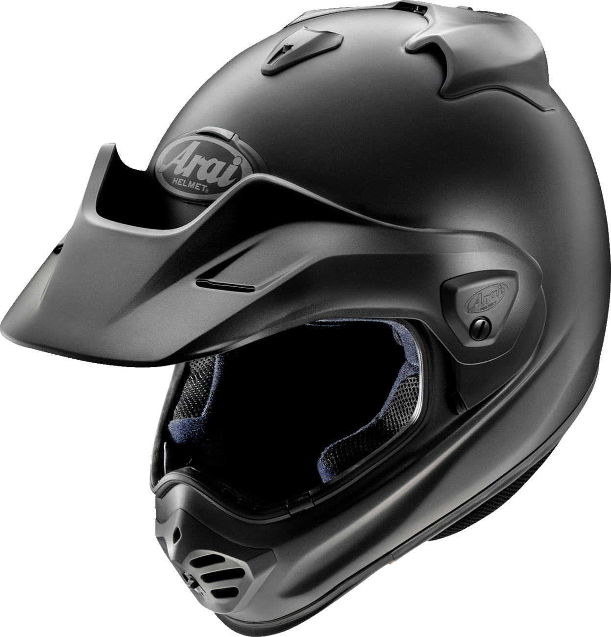 Arai XD-5 Solid — Black Frost — angle 3