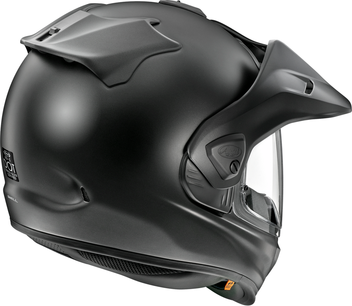 Arai XD-5 Solid — Black Frost — angle 4