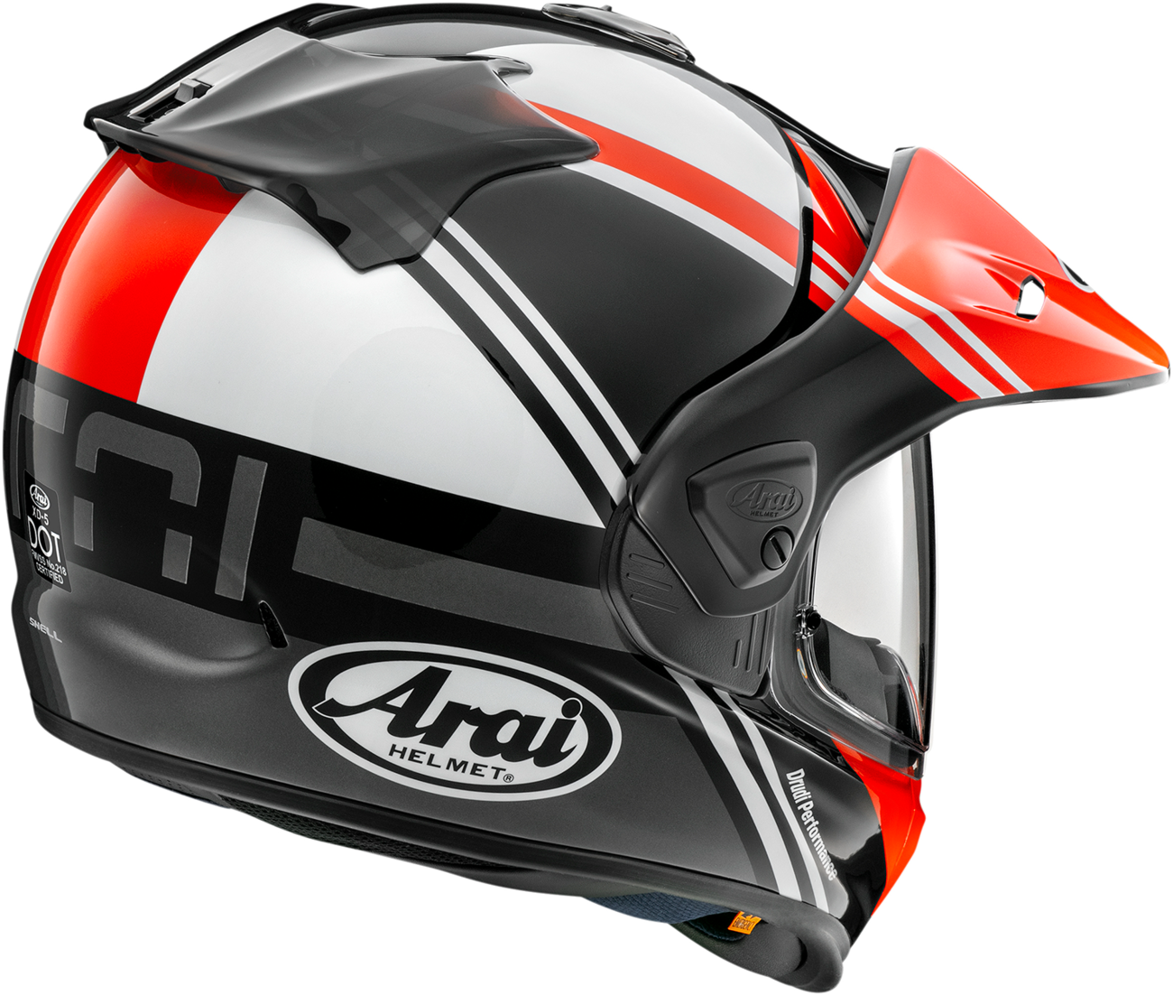 Arai XD-5 Cosmic — Cosmic Red — angle 2