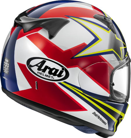 Arai Regent-X Stars & Stripes — Stars & Stripes Yellow — angle 2