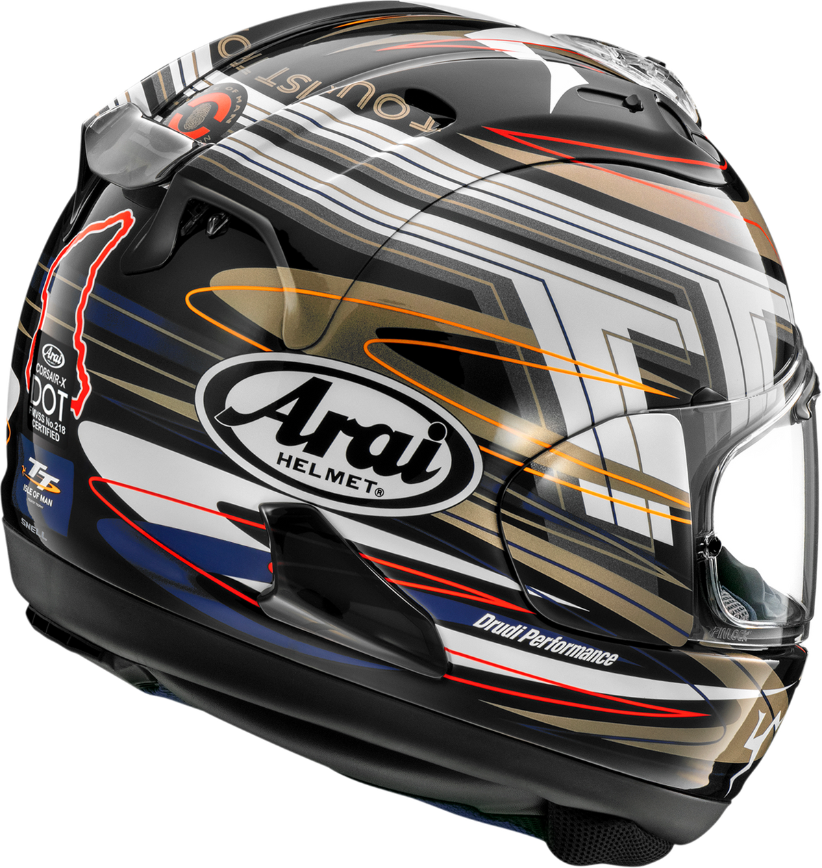 Arai Corsair-X IOM TT 2026 — Isle of Man TT 2026 — angle 2