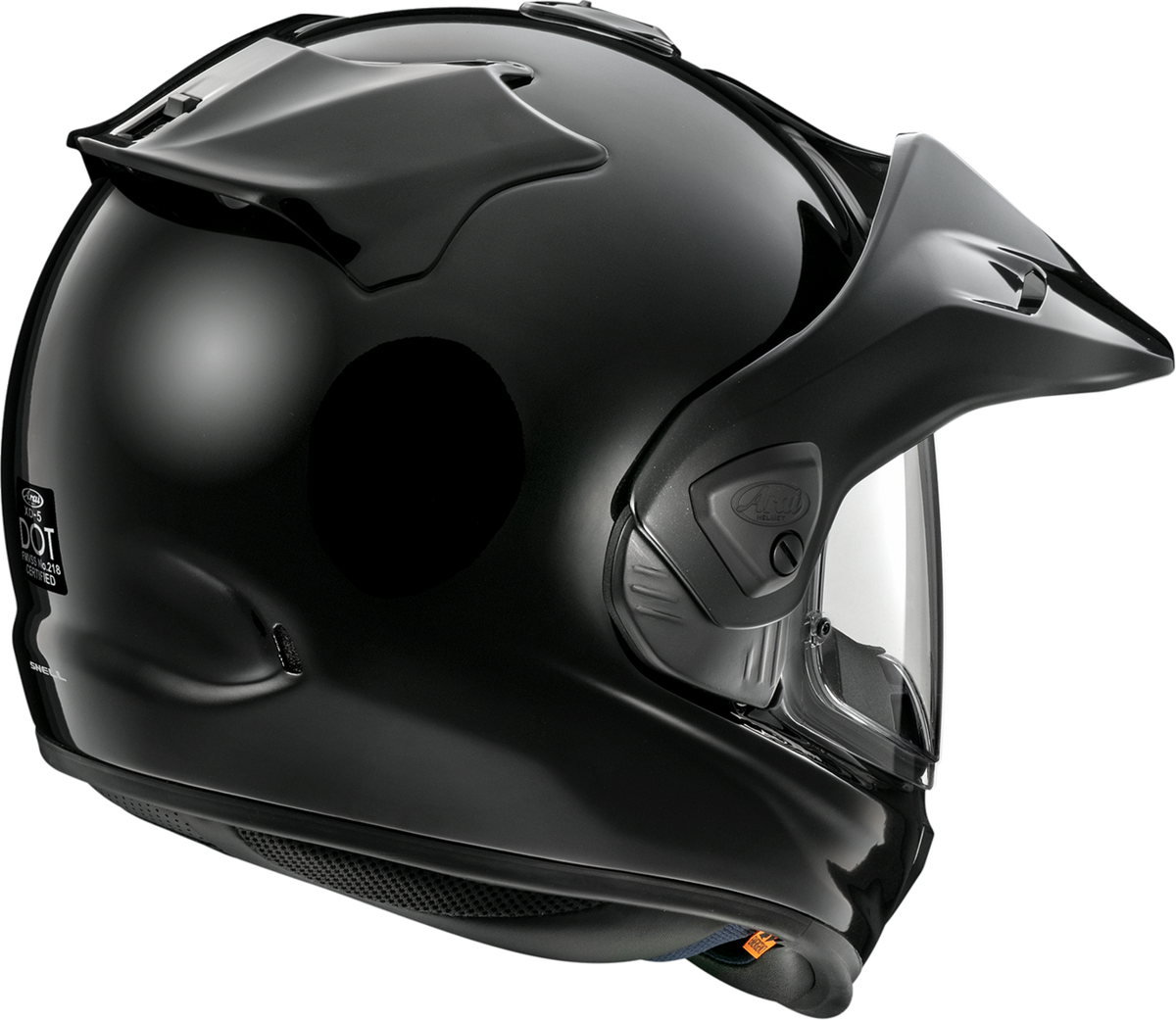 Arai XD-5 Solid — Black — angle 2