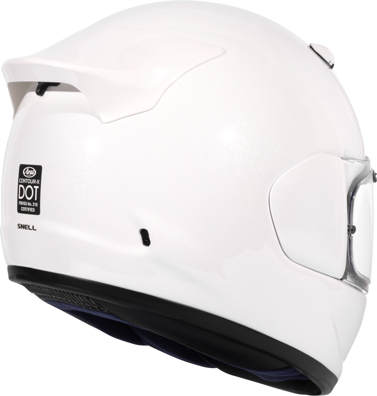 Arai Contour-X Solid — Diamond White — angle 5