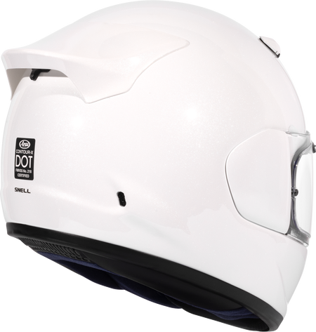 Arai Contour-X Solid — Diamond White — angle 5