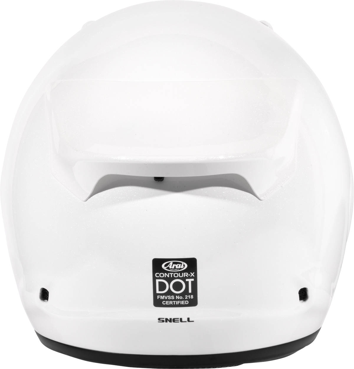 Arai Contour-X Solid — Diamond White — angle 6