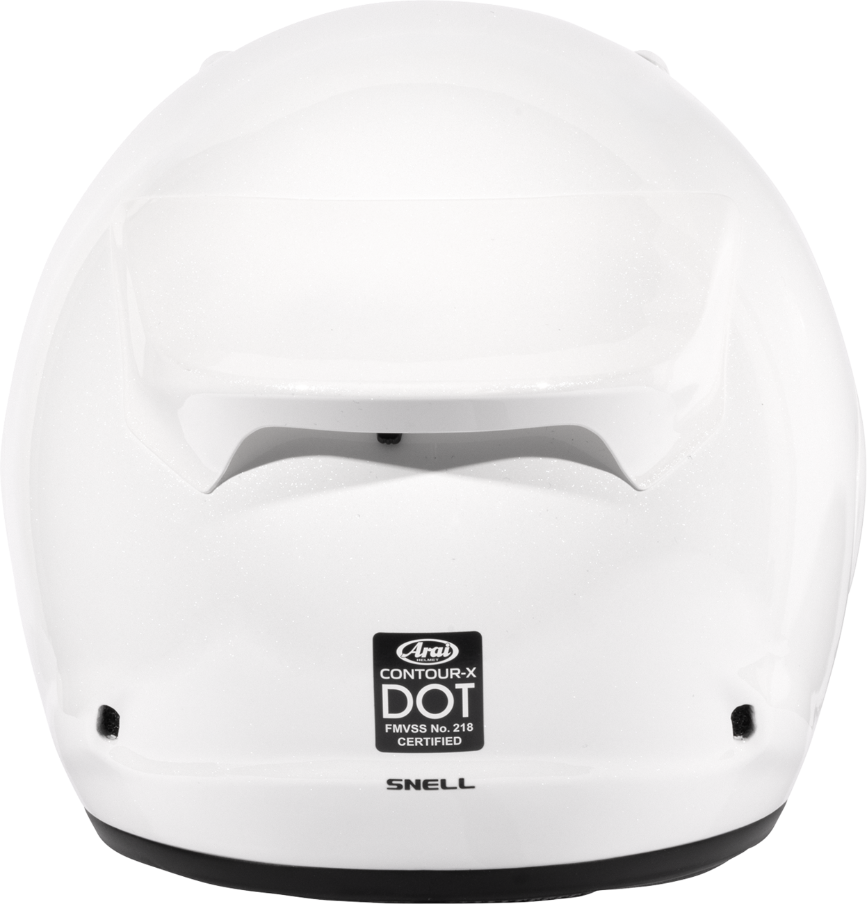 Arai Contour-X Solid — Diamond White — angle 6