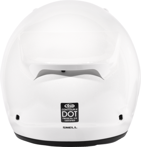 Arai Contour-X Solid — Diamond White — angle 6