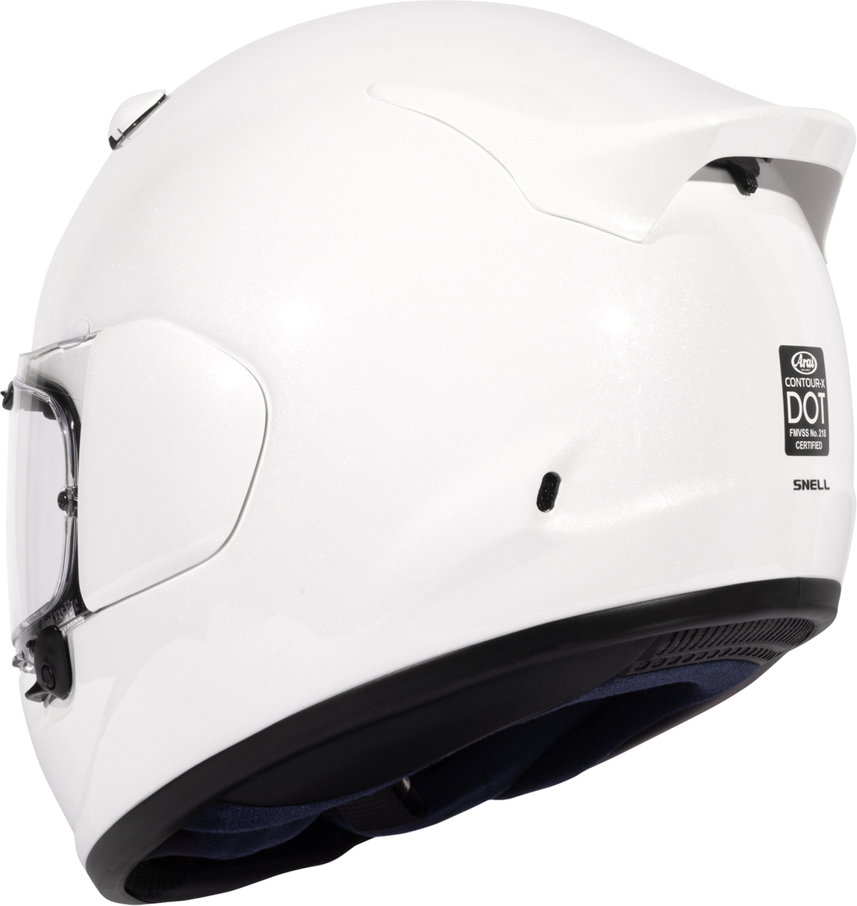 Arai Contour-X Solid — Diamond White — angle 7
