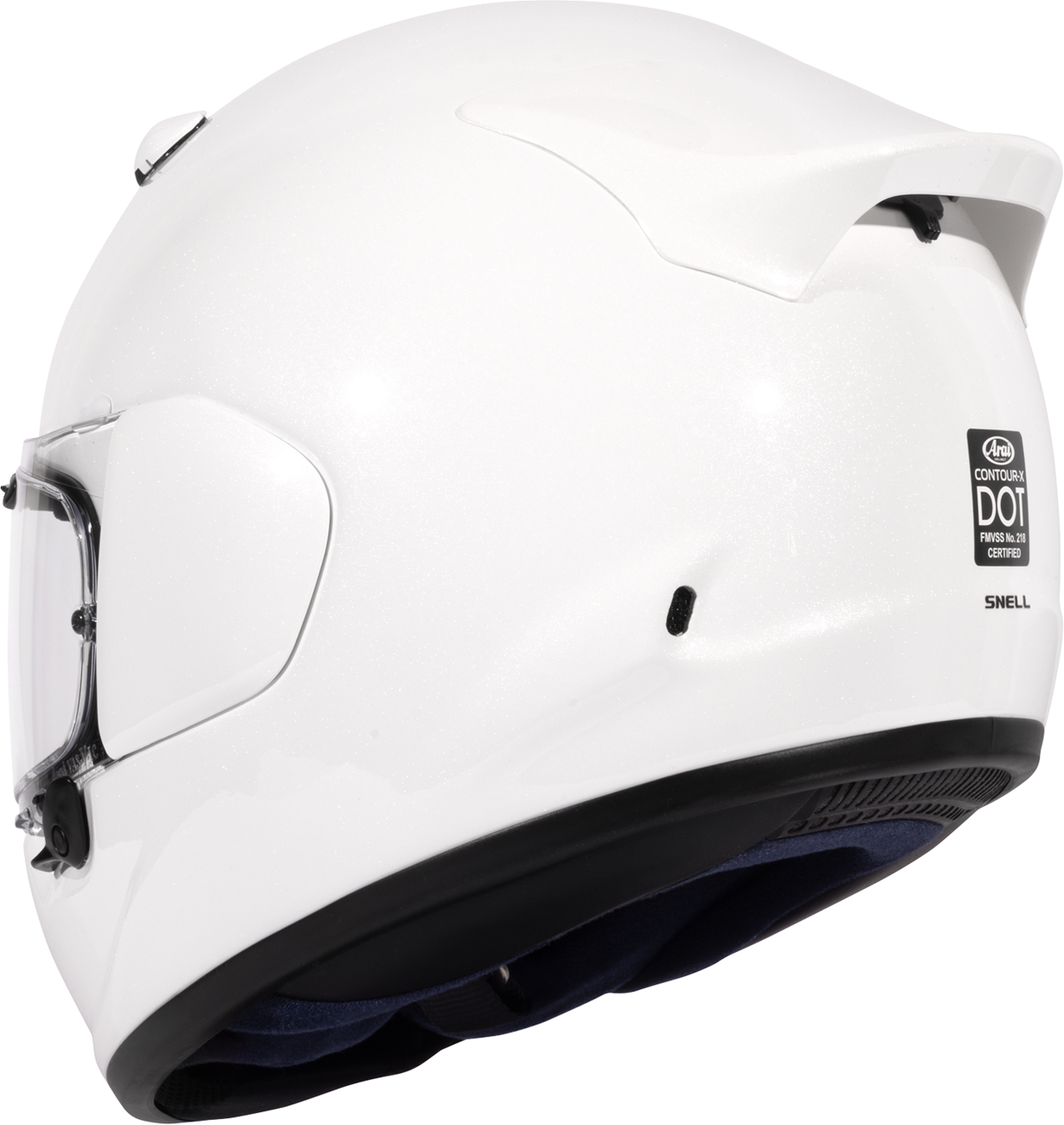 Arai Contour-X Solid — Diamond White — angle 7