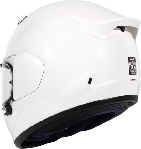 Arai Contour-X Solid — Diamond White — angle 7