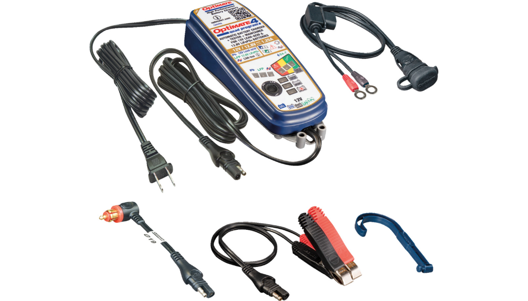 TecMate OptiMate 4 Dual Program Battery Charger for BMW CAN-bus