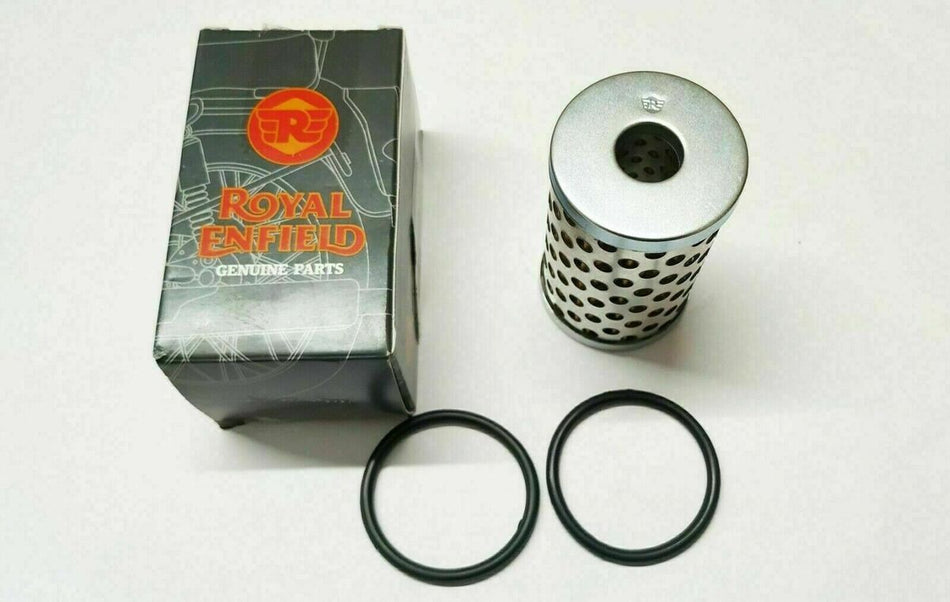 Royal Enfield Oil Filter with O-Ring KIT for 500 Bullet & 350 Classic