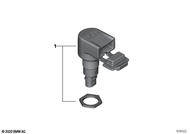 BMW USB Charging Socket Fits 2010-2022 BMW Motorcycles