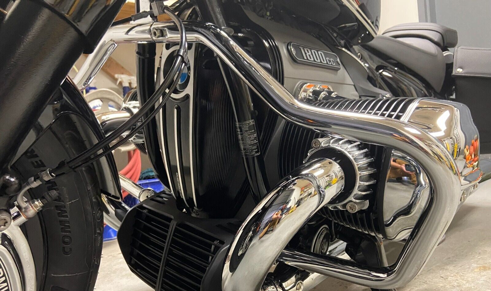 BMW CHROME ENGINE BAR 77147924349 FOR R18 MODELS 2021-2023 R18C R18B R ...