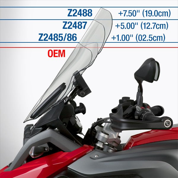 VStream Tinted Sport Replacement Screen for BMW R1200/1250 GS/GSA