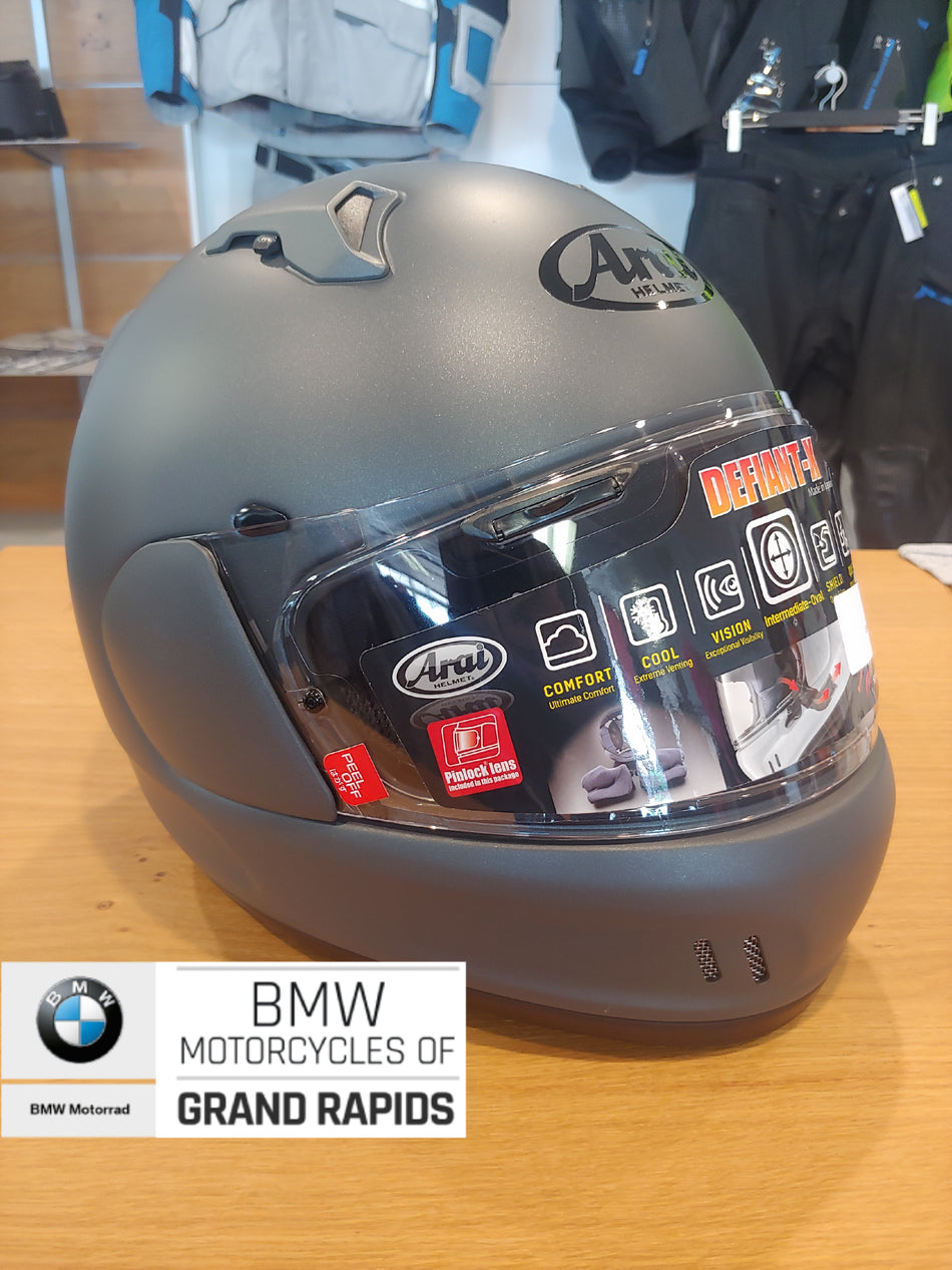 Arai Motorcycle Helmet Defiant-X Gun Metallic Frost